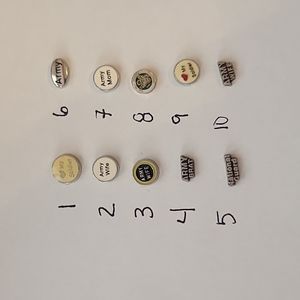 5 ARMY military floating locket charms soldier support mom wife